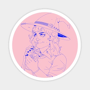 Matcha Witch - Lineart Magnet